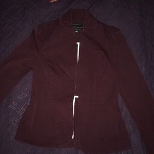 Burgundy blazer